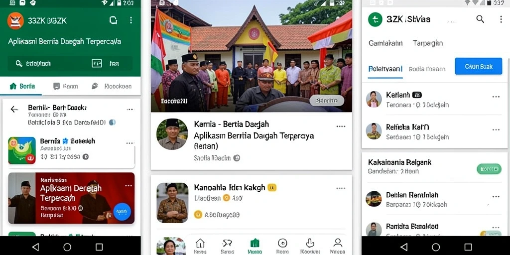 Tampilan antarmuka aplikasi 33ZK yang informatif.