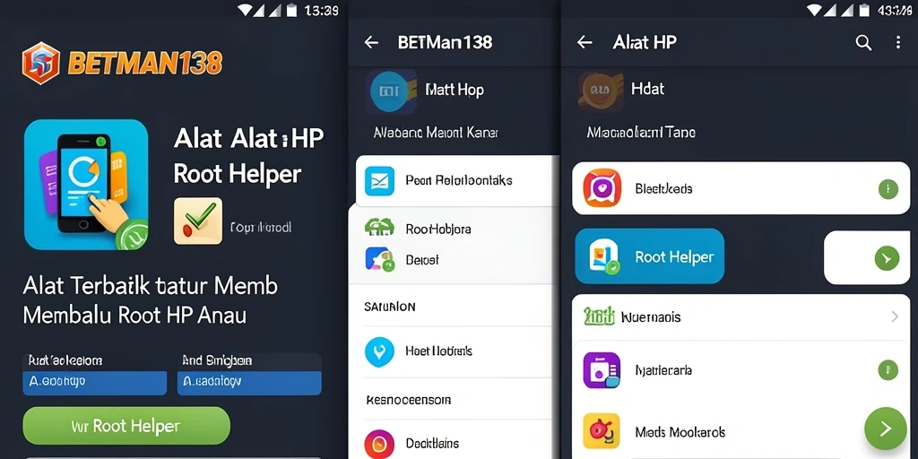 Antarmuka BETMAN138 yang memudahkan pengguna melakukan proses rooting.