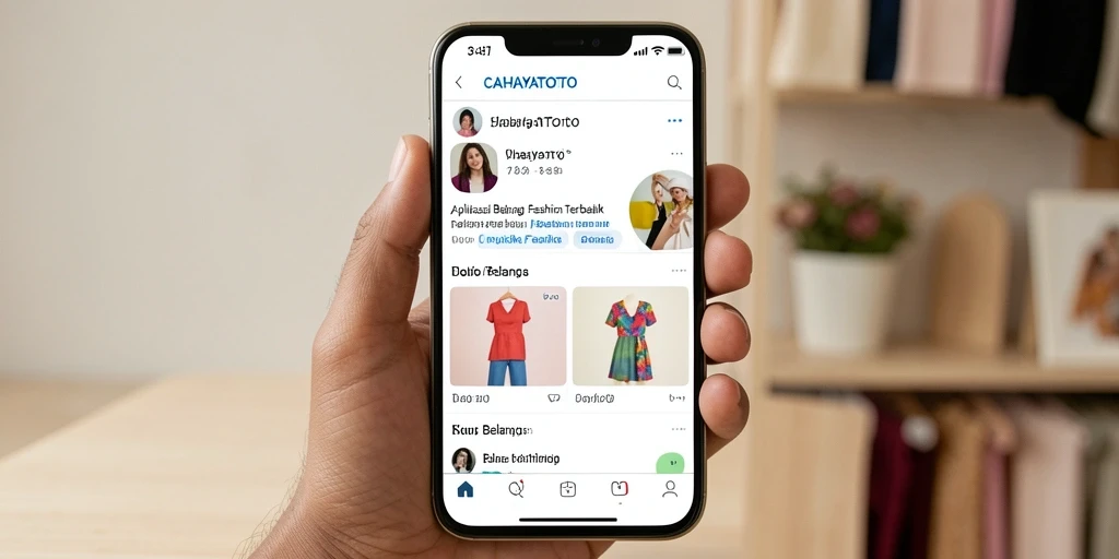 Antarmuka aplikasi CAHAYATOTO yang menarik dan user-friendly.