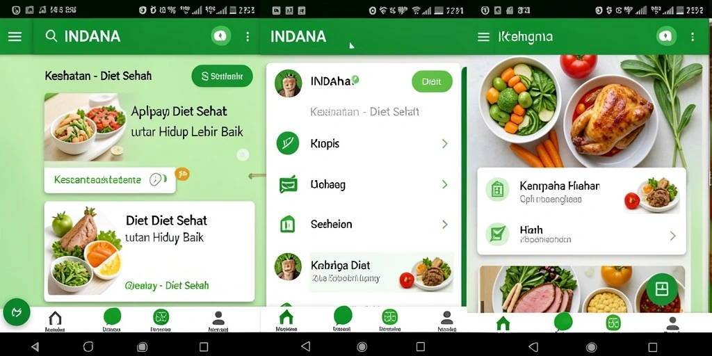 Tampilan antarmuka aplikasi INDAAA yang menarik dan informatif.