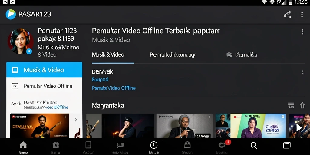 Tampilan antarmuka PASAR123 yang intuitif dan mudah digunakan.