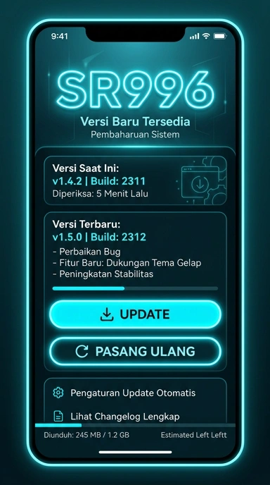 Riwayat Versi sr996: Pembaruan dan Fitur Terbaru
